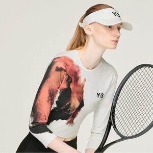 Y-3 [S] Tennis Pro Cropped Long Sleeve Top